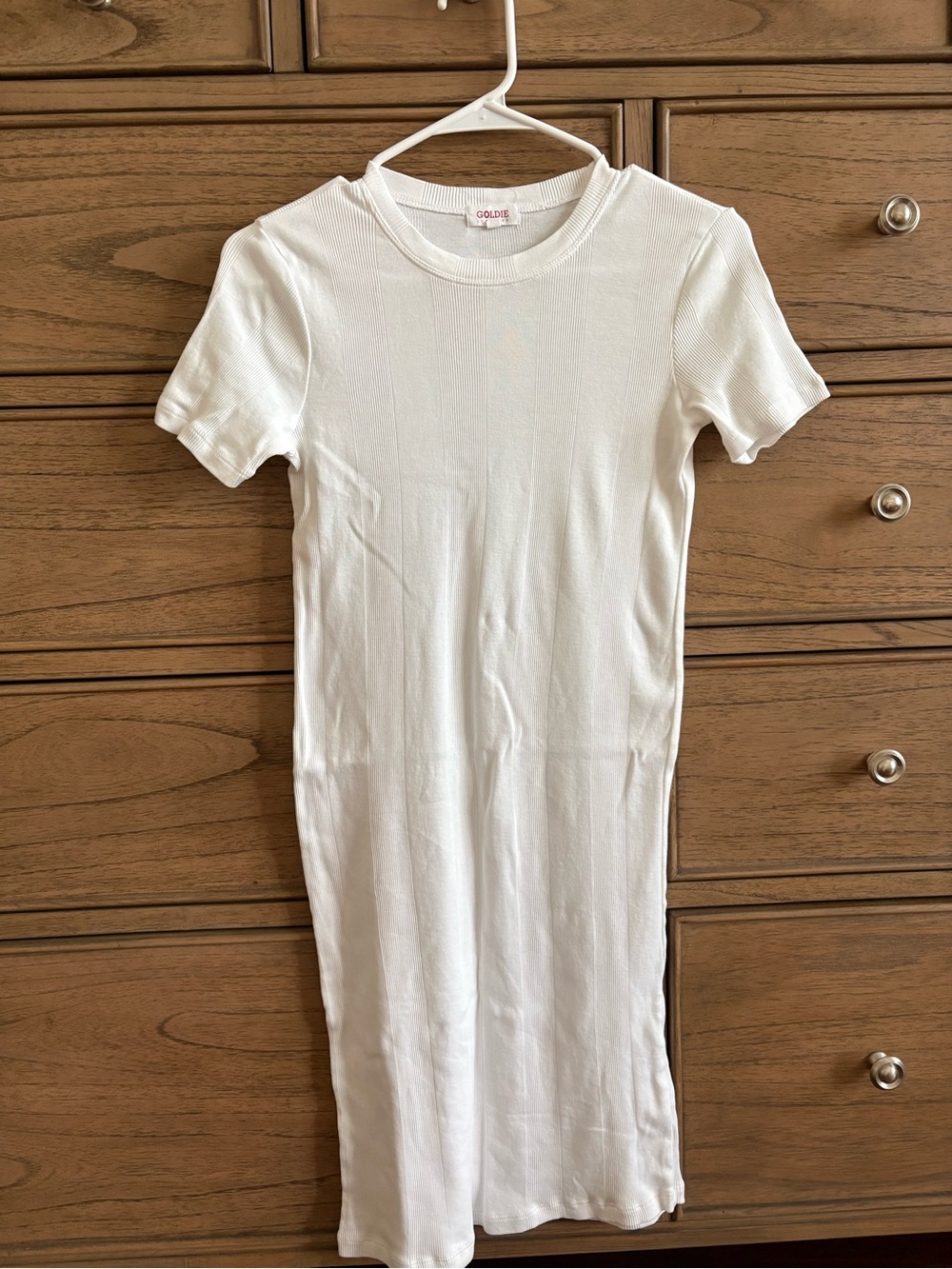 Goldie white Tshirt dress